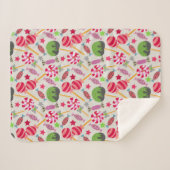 Couverture Sherpa Candy pattern | Lollies pattern | lollipop 38 (Devant (Horizontal))