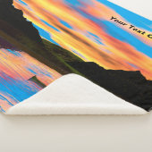 Couverture Sherpa Canot Sur Sunset Lake Jeter Blanket (3/4)