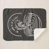 Couverture Sherpa Cant Travailler Aujourd'Hui Mon Bras Est Dans Le P (Devant (Horizontal))