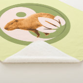 Couverture Sherpa Capybara Zen Yin Yang Nature Paisible (3/4)