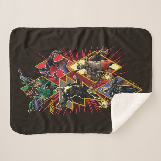 Couverture Sherpa Caractère Adam noir Diamètre Burst Graphic (Devant (Horizontal))