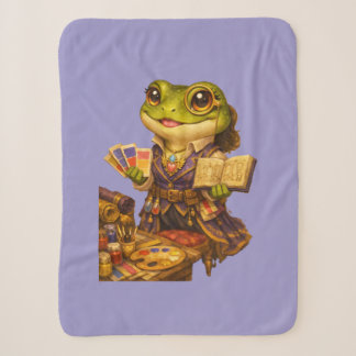 Couverture Sherpa Caractère de grenouille créatrice de royaume