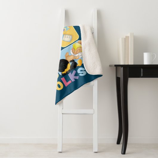 Couverture Sherpa Caractères Bébé Looney Tunes | C'est tous les gens (En situation)