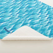 Couverture Sherpa Caribou bleu cristal (3/4)