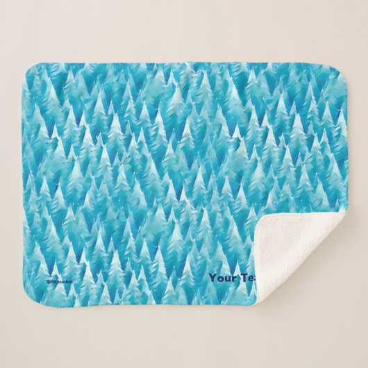 Couverture Sherpa Caribou bleu cristal (Devant (Horizontal))