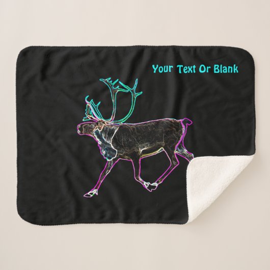 Couverture Sherpa Caribou électrique (rennes) (Devant (Horizontal))