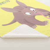 Couverture Sherpa Caricature amusante de Aardvark (3/4)
