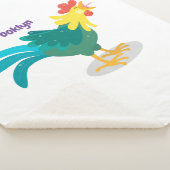 Couverture Sherpa Caricature amusante du coq à rames (3/4)