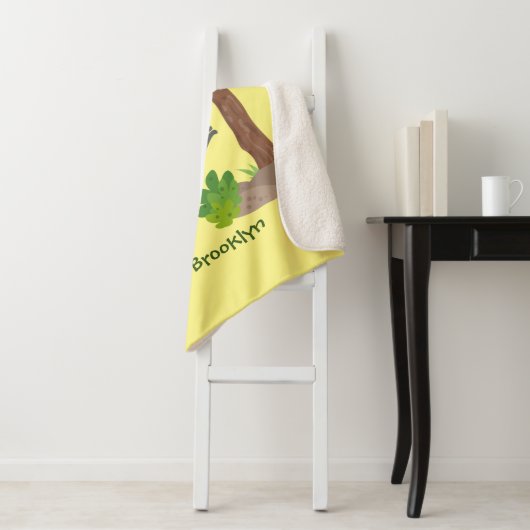 Couverture Sherpa Caricature de bébé gorille joyeux (En situation)