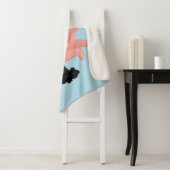 Couverture Sherpa Caricature de bébé pieuvre rose mignonne humour (En situation)