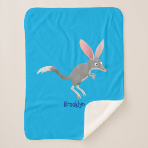 Couverture Sherpa Caricature de bilby australien très heureuse