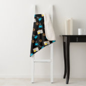 Couverture Sherpa Caricature de café et de beignets (En situation)