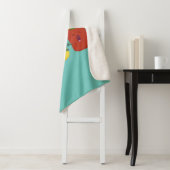 Couverture Sherpa Caricature de chant trio capsicum poivre clair (En situation)