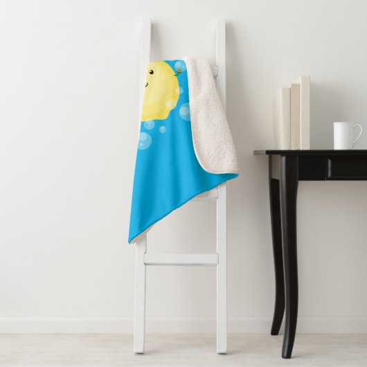 Couverture Sherpa Caricature de chaux de citron joyeux (En situation)