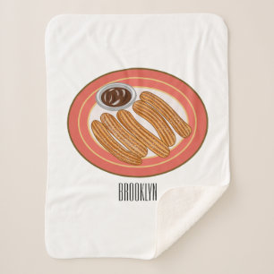 Couverture Sherpa Caricature de Churro