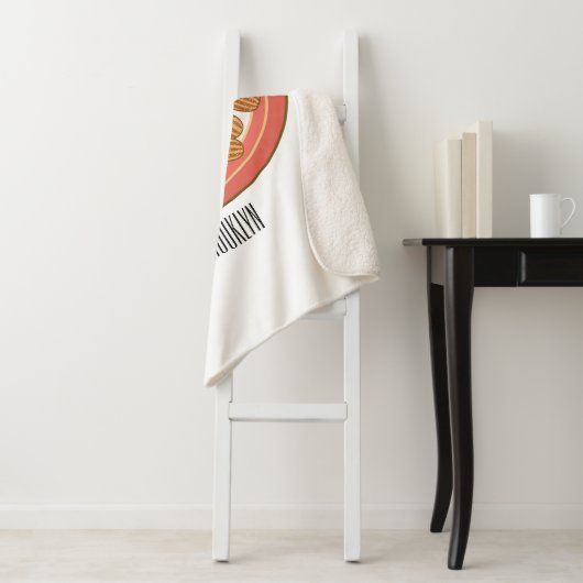 Couverture Sherpa Caricature de Churro (En situation)