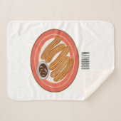 Couverture Sherpa Caricature de Churro (Devant (Horizontal))