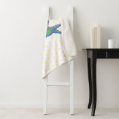 Couverture Sherpa Caricature de colibri d'abeille mignonne (En situation)