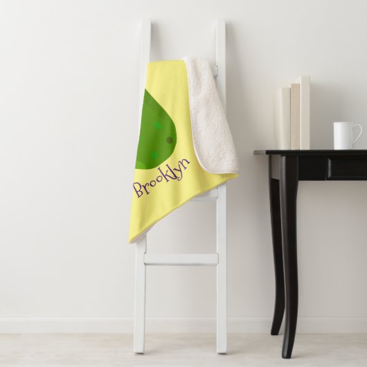 Couverture Sherpa Caricature de cornichon joyeux (En situation)