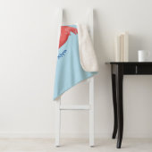 Couverture Sherpa Caricature de crabe rouge cuite (En situation)