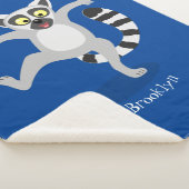 Couverture Sherpa Caricature de danse lémurienne en anneau mignon (3/4)