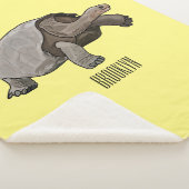 Couverture Sherpa Caricature de la tortue des Galapagos (3/4)