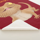 Couverture Sherpa Caricature de lézard de dragon à barbe (3/4)