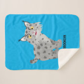 Couverture Sherpa Caricature de lynx de lynx de lynx (Devant (Horizontal))