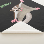 Couverture Sherpa Caricature de planeur de sucre joyeux (3/4)