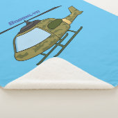 Couverture Sherpa Caricature d'hélicoptère camoflage de l'armée (3/4)