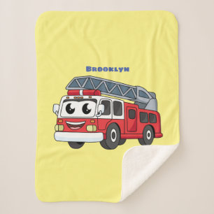 Couverture Sherpa Caricature du moteur de feu joyeux