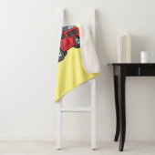 Couverture Sherpa Caricature du moteur de feu joyeux (En situation)