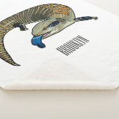 Couverture Sherpa Caricature en bleu (3/4)