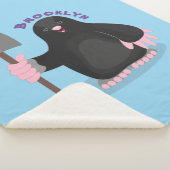 Couverture Sherpa Caricature mole joyeux (3/4)