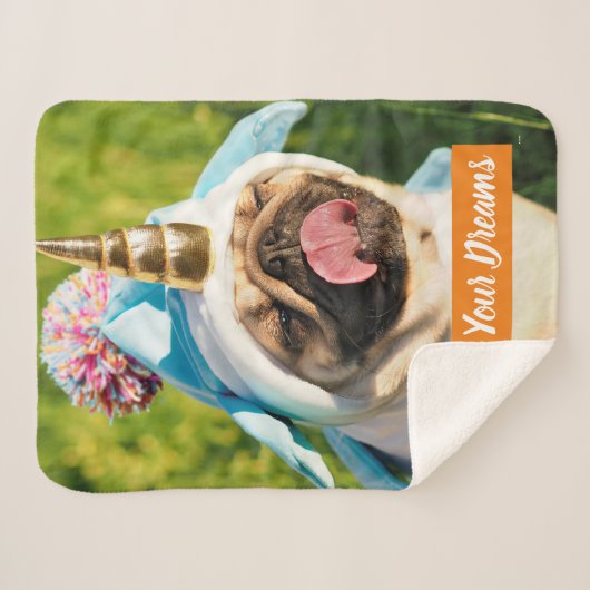 Couverture Sherpa Carlin Unicorn (Devant (Horizontal))