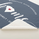 Couverture Sherpa Caroline du Sud État d'origine Personnalisé (3/4)