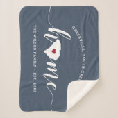 Couverture Sherpa Caroline du Sud État d'origine Personnalisé (Devant)