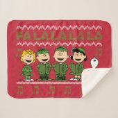 Couverture Sherpa Caroling Christmas Sweater Graphic (Devant (Horizontal))