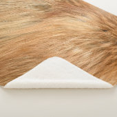 Couverture Sherpa Carreau Motif de fourrure Red Fox (3/4)