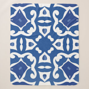 Couverture Sherpa Carreaux en céramique azulejo portugal. p transpar
