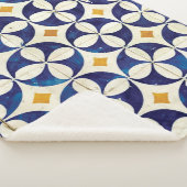 Couverture Sherpa Carreaux portugais - Azulejo Motif Design (3/4)