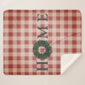 Couverture Sherpa Carreaux Rouges ACCUEIL Typographie Ferme Stylé Te (Devant (Horizontal))