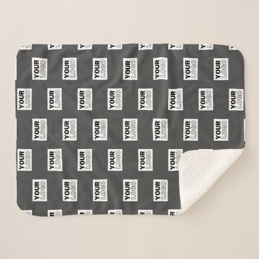 Couverture Sherpa Carrelage de votre logo de conception d'image ou d (Devant (Horizontal))
