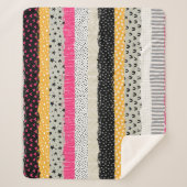 Couverture Sherpa Carrelage en Patchwork : Conception Versatile Sans (Devant)