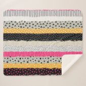 Couverture Sherpa Carrelage en Patchwork : Conception Versatile Sans (Devant (Horizontal))