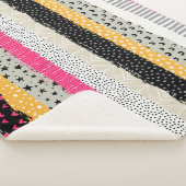 Couverture Sherpa Carrelage en Patchwork : Conception Versatile Sans (3/4)