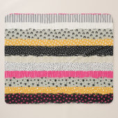 Couverture Sherpa Carrelage en Patchwork : Conception Versatile Sans (Devant (Horizontal))