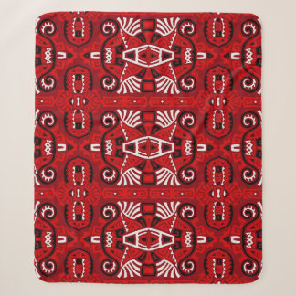 Couverture Sherpa Carrelage ethnique Vintage Boho