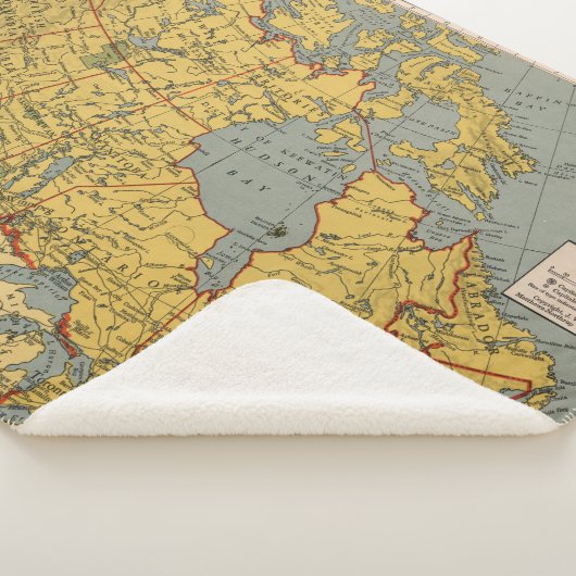 Couverture Sherpa Carte antique du Canada (3/4)