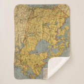 Couverture Sherpa Carte antique du Canada (Devant)